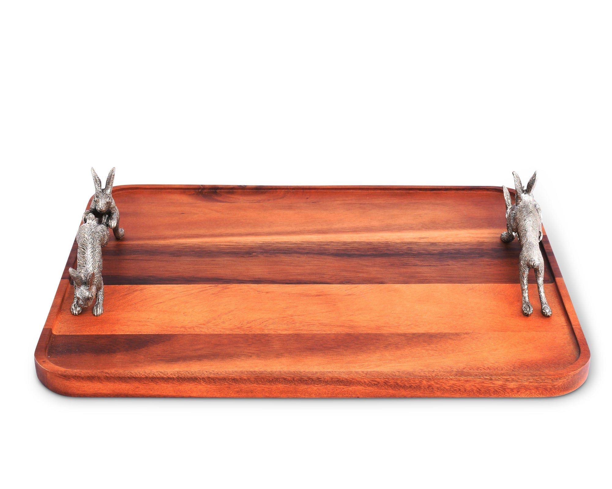 Vagabond House Garden Friends Hopping Bunny Wood Tray