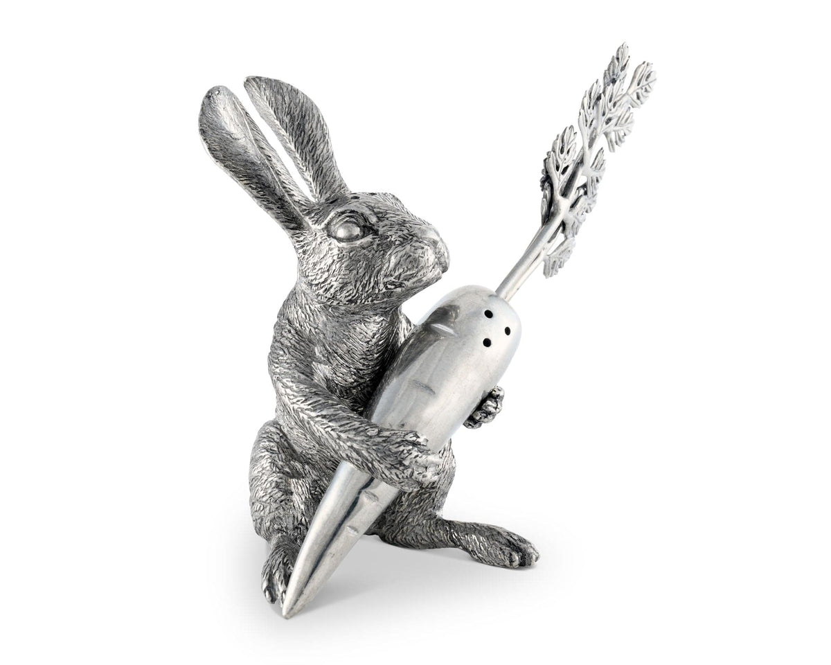 Vagabond House Garden Friends Rabbit Carrot Salt &amp; Pepper Set