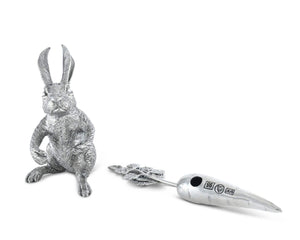 Vagabond House Garden Friends Rabbit Carrot Salt & Pepper Set