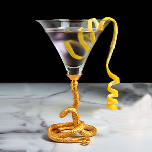 Vagabond House Garden Friends Snake Cocktail / Martini Glass