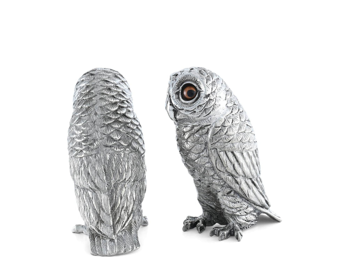Vagabond House Harvest Owl Salt &amp; Pepper Set