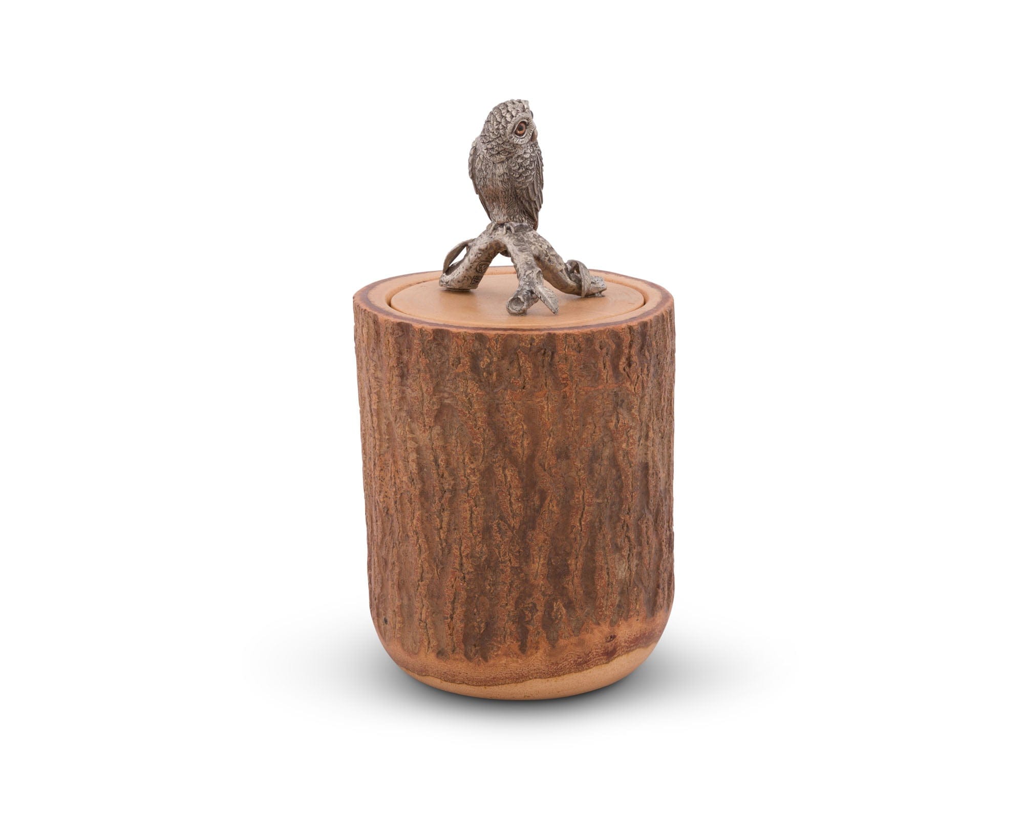 Vagabond House Harvest Owl Wood Canister