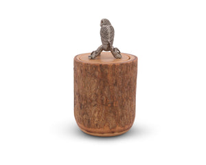 Vagabond House Harvest Owl Wood Canister