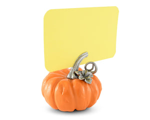 Vagabond House Harvest Pumpkin Place Card Holder