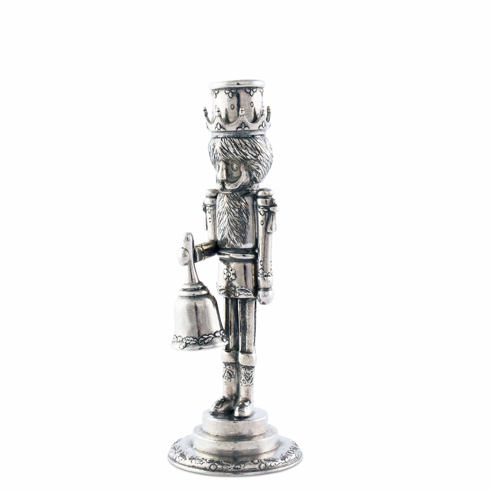 Vagabond House Holidays Bell Snuffer 7" Height Nutcracker Mini Candlestick Taper