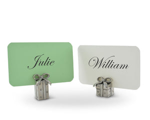 Vagabond House Holidays Christmas Package Place card Holder Pair