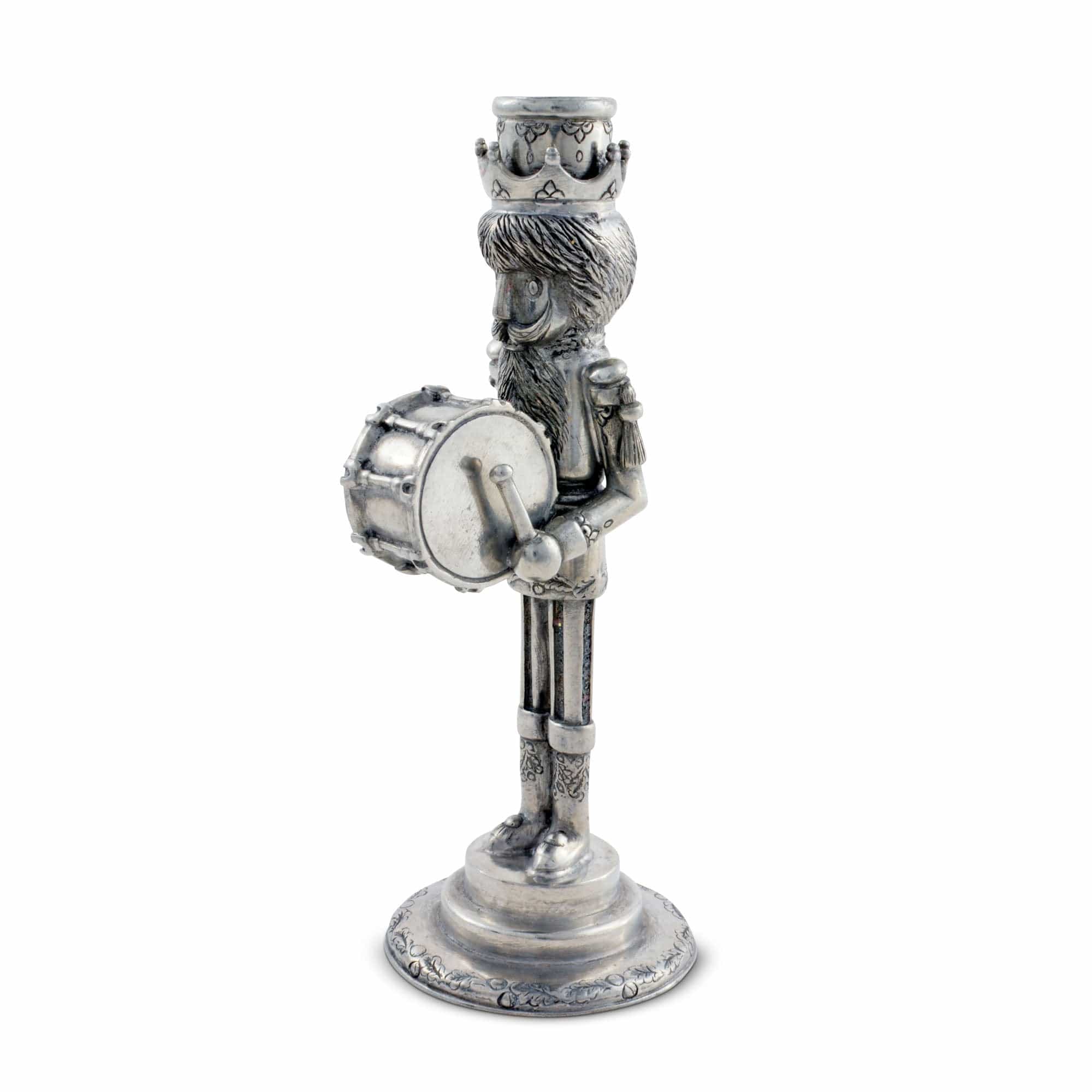 Vagabond House Holidays Drummer 7" Height Nutcracker Mini Candlestick Taper