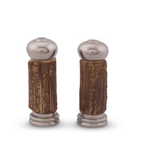 Vagabond House Lodge Style Antler with Pewter Salt & Pepper Set