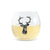 Vagabond House Lodge Style Elk / Deer Stemless Wine Glass