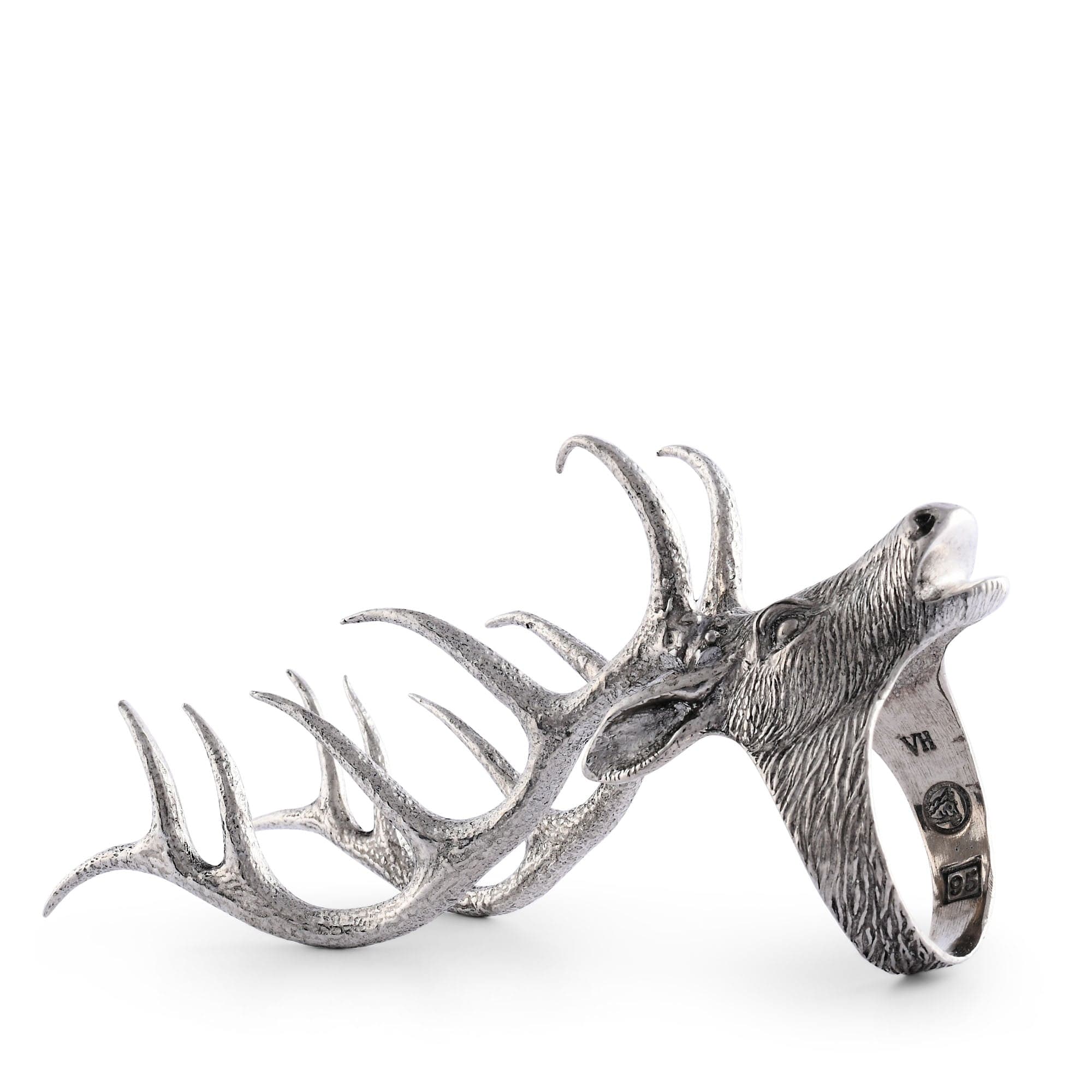 Vagabond House Lodge Style Elk Head Napkin Ring