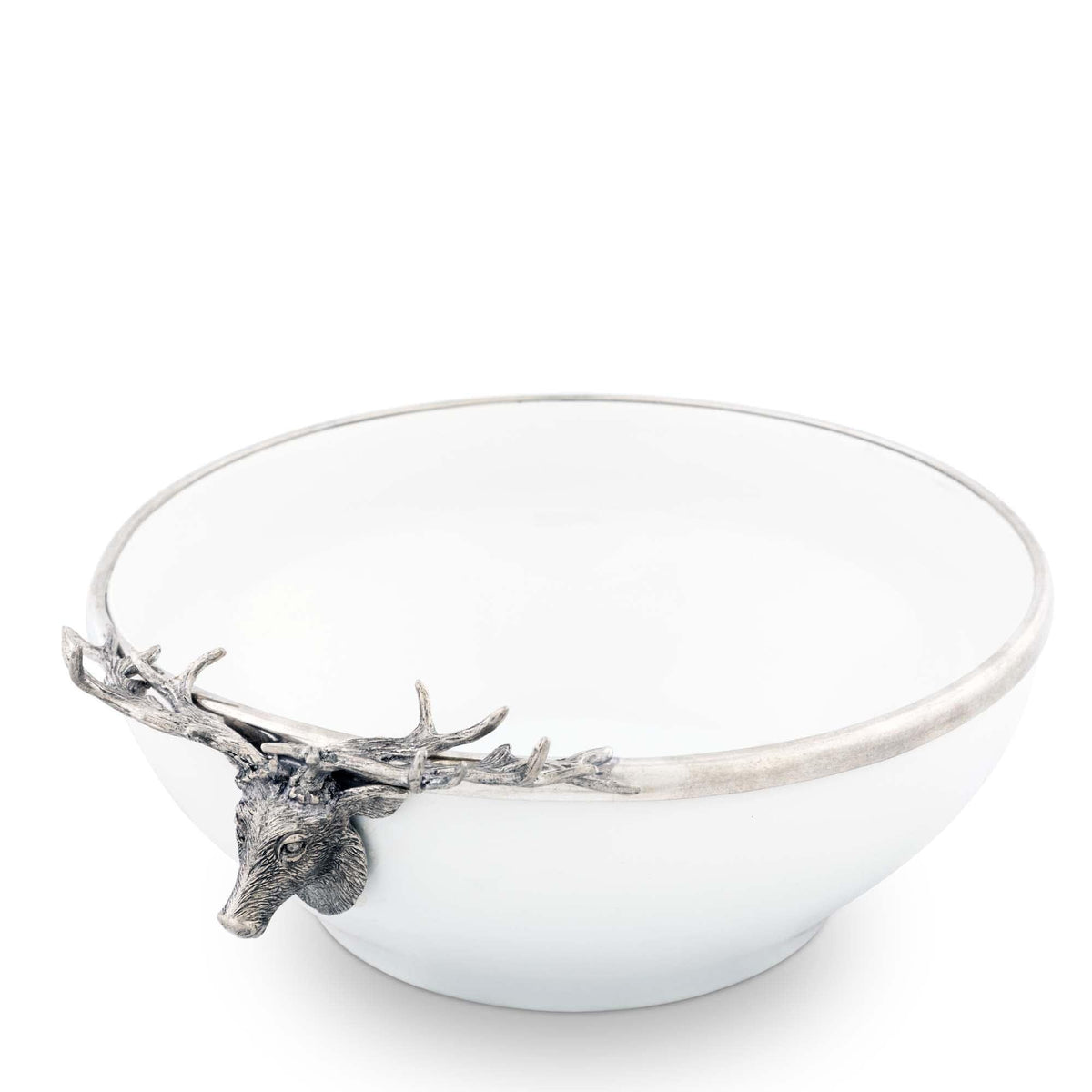 Vagabond House Lodge Style Elk Head Stoneware Bowl Larger