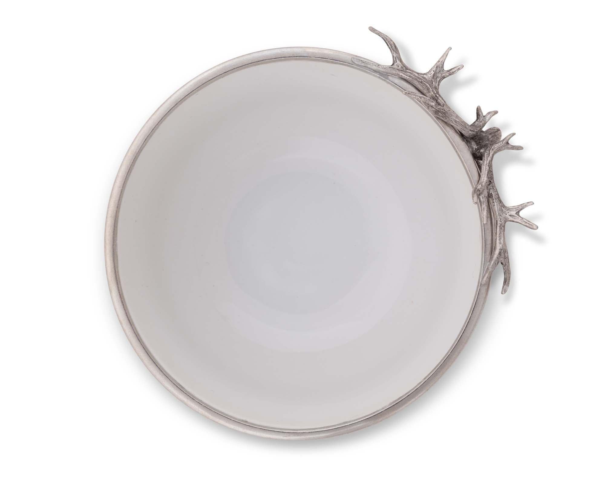 Vagabond House Lodge Style Elk Head Stoneware Bowl Larger