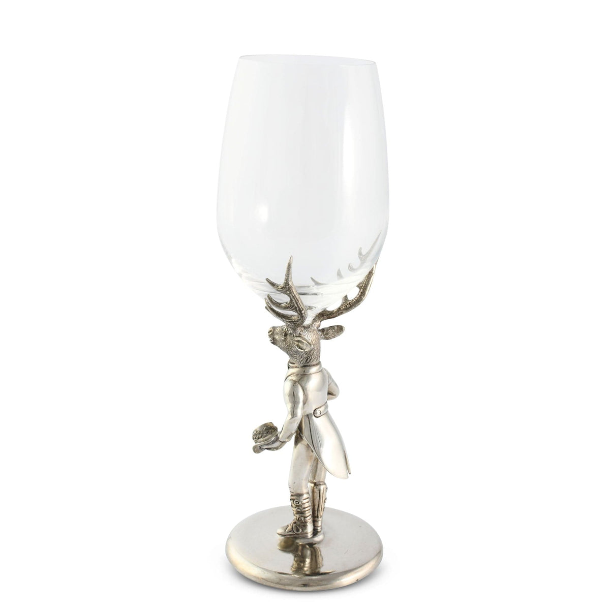 Vagabond House Lodge Style Gentleman Elk Wine Glass