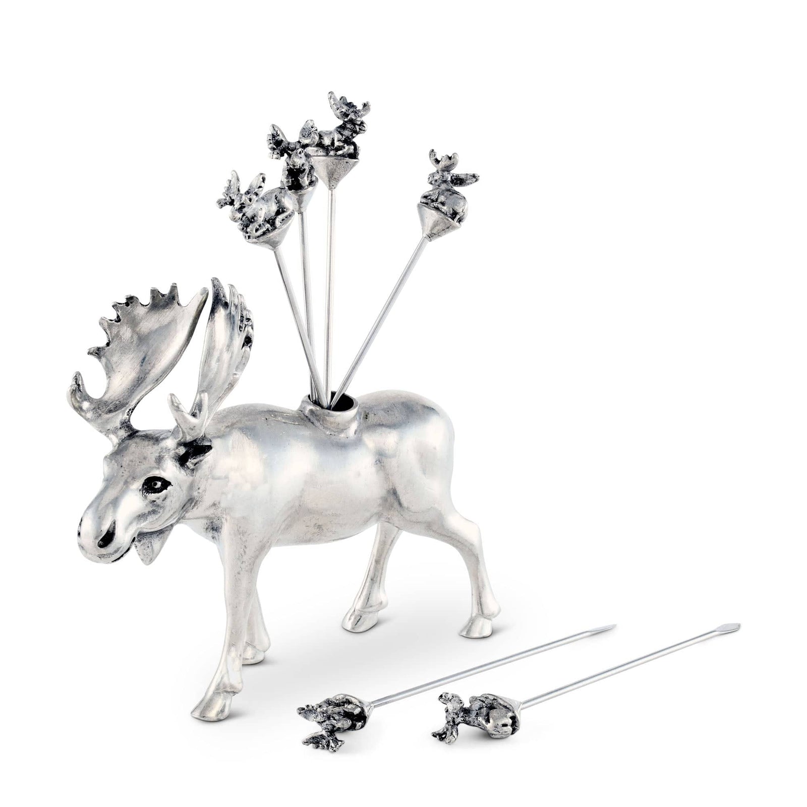 Vagabond House Lodge Style Moose Cheese Pick Set