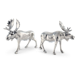 Vagabond House Lodge Style Moose Salt & Pepper Set