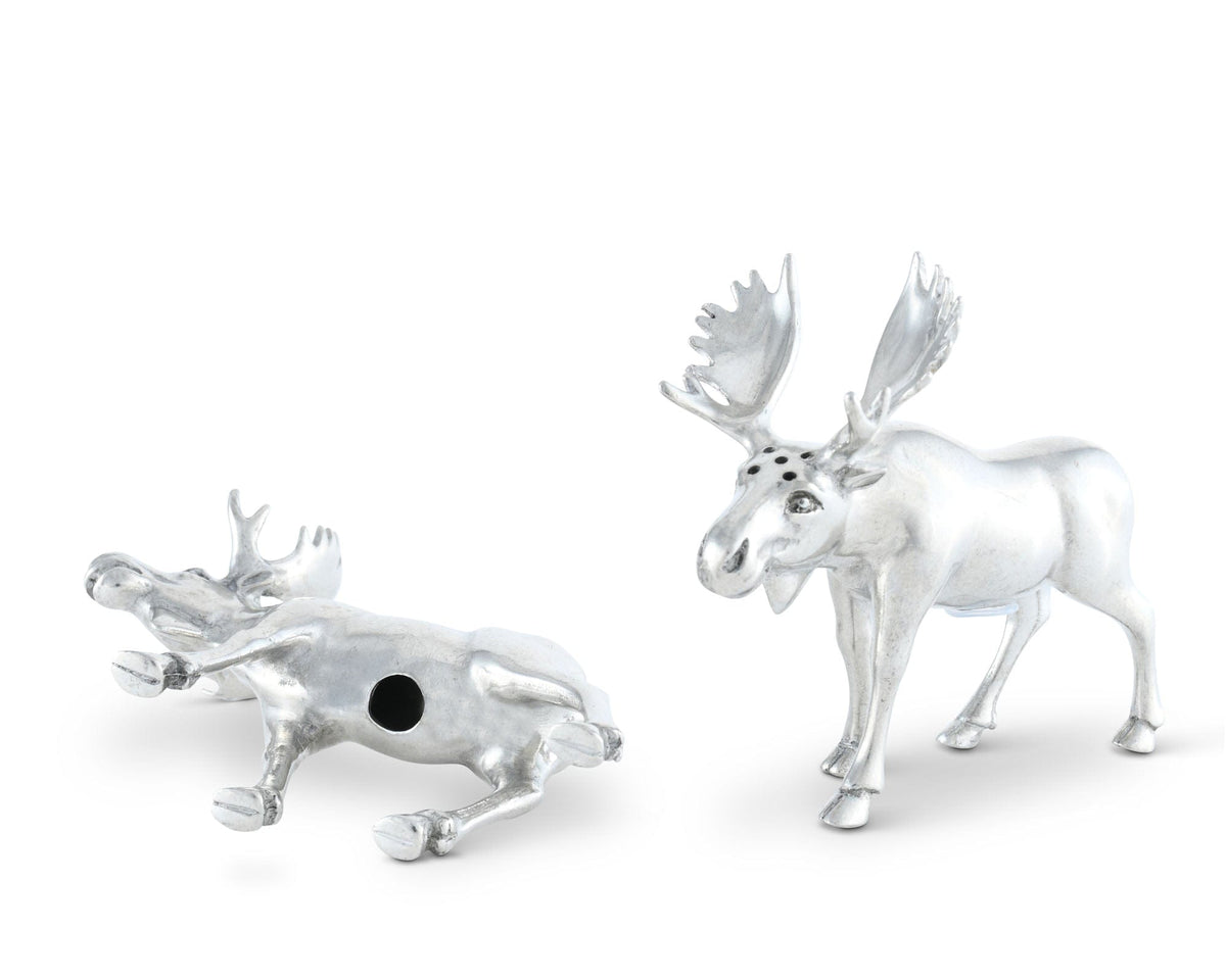Vagabond House Lodge Style Moose Salt &amp; Pepper Set