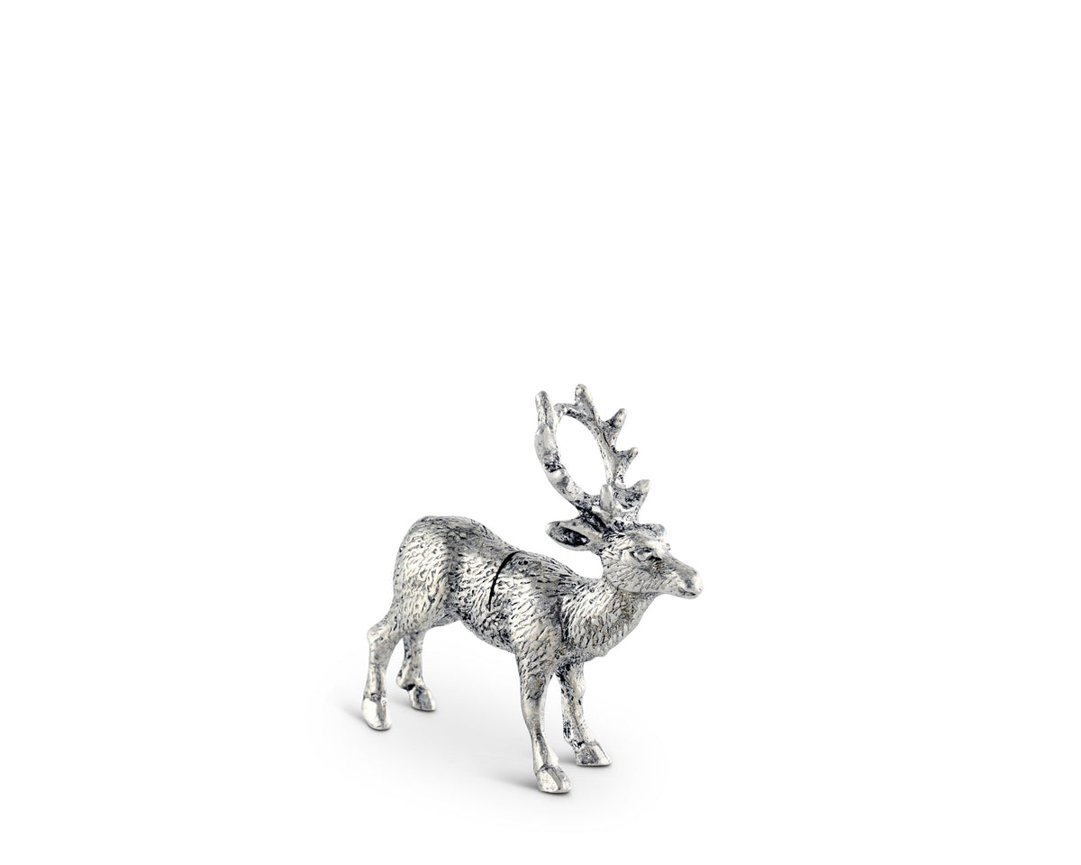 Vagabond House Lodge Style Pewter Deer Place Card Holder