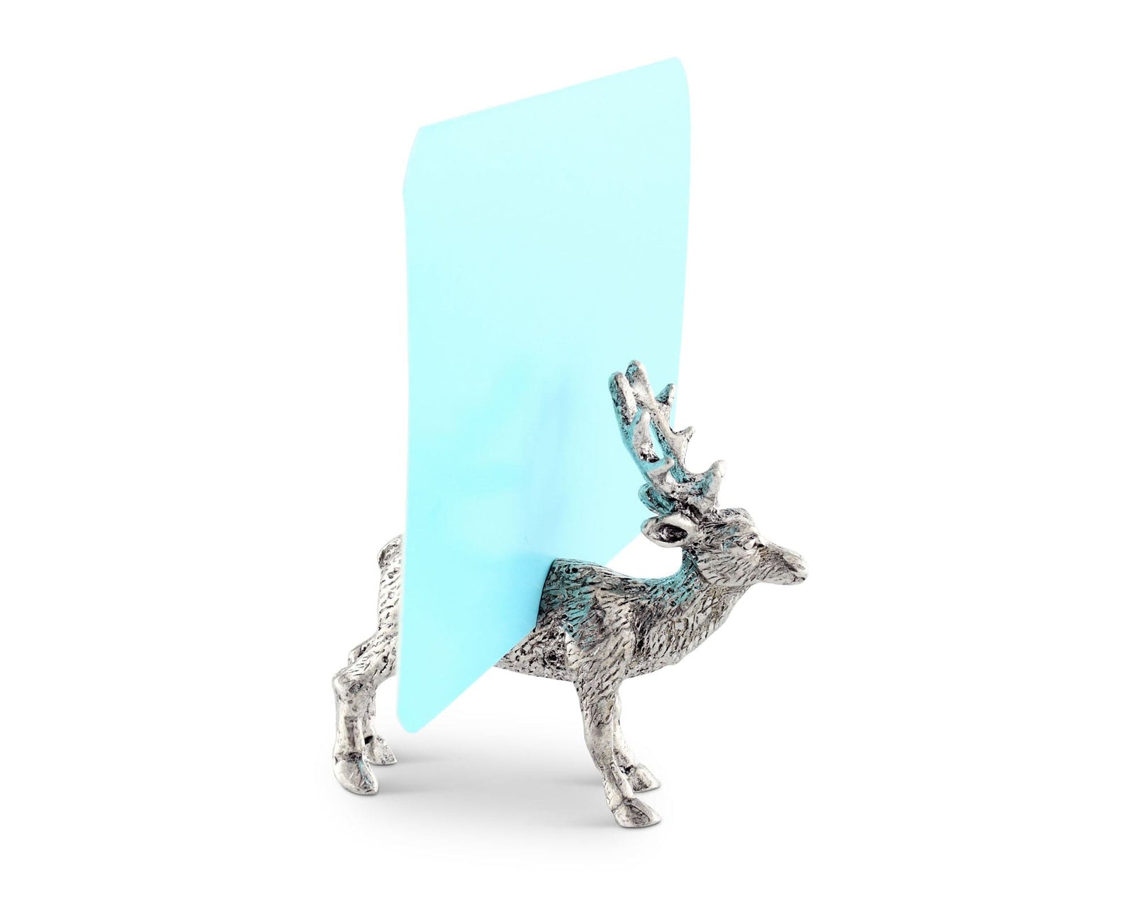 Vagabond House Lodge Style Pewter Deer Place Card Holder
