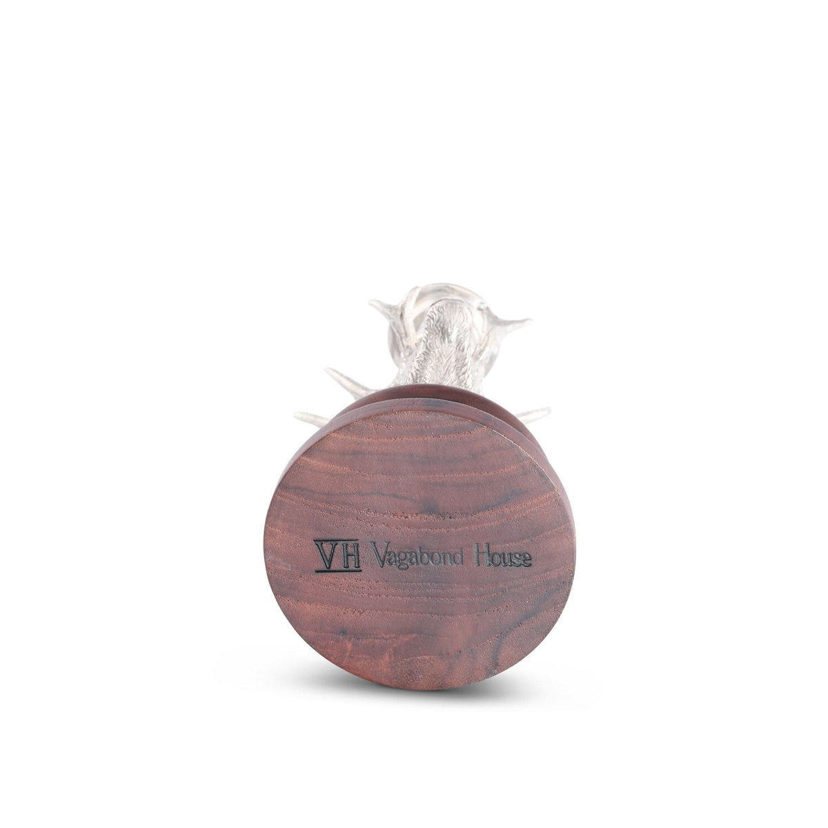 Vagabond House Lodge Style Pewter Elk 1 Taper Candlestick