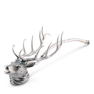 Vagabond House Lodge Style Pewter Elk Candle Snuffer