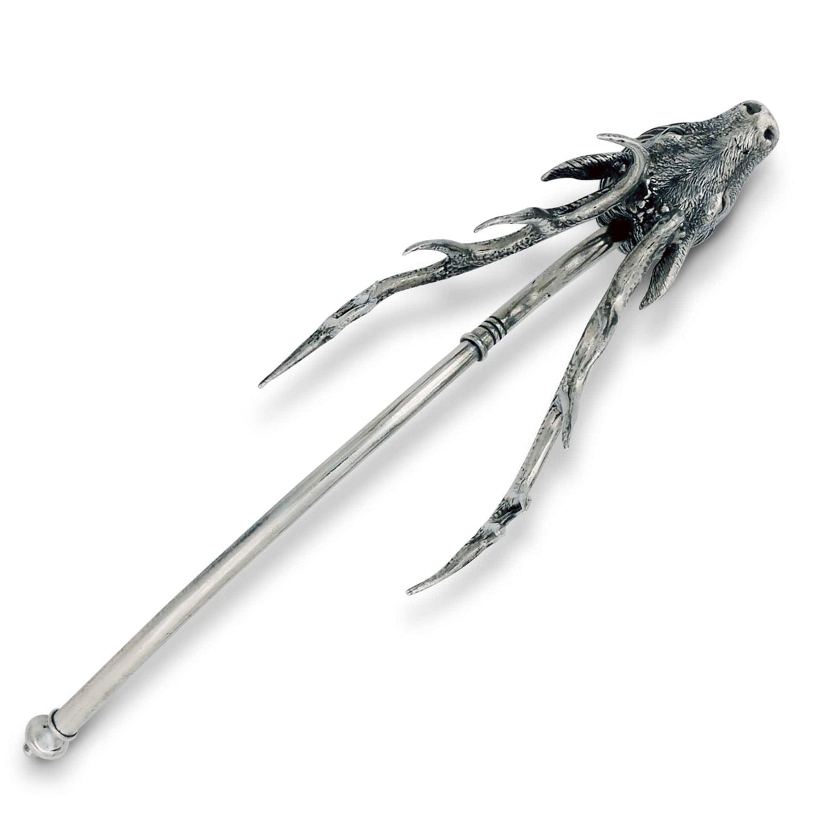 Vagabond House Lodge Style Pewter Elk Candle Snuffer