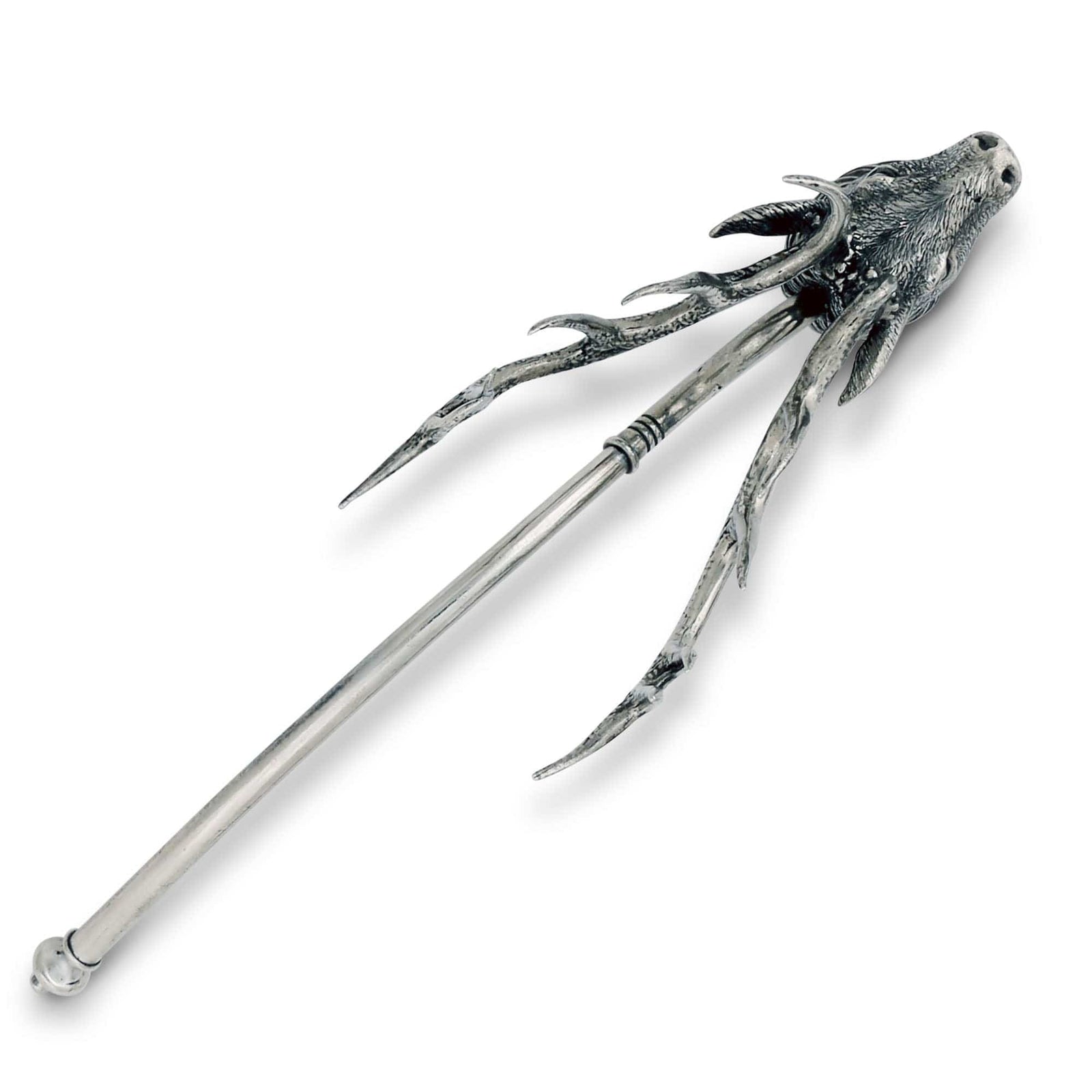 Vagabond House Lodge Style Pewter Elk Candle Snuffer