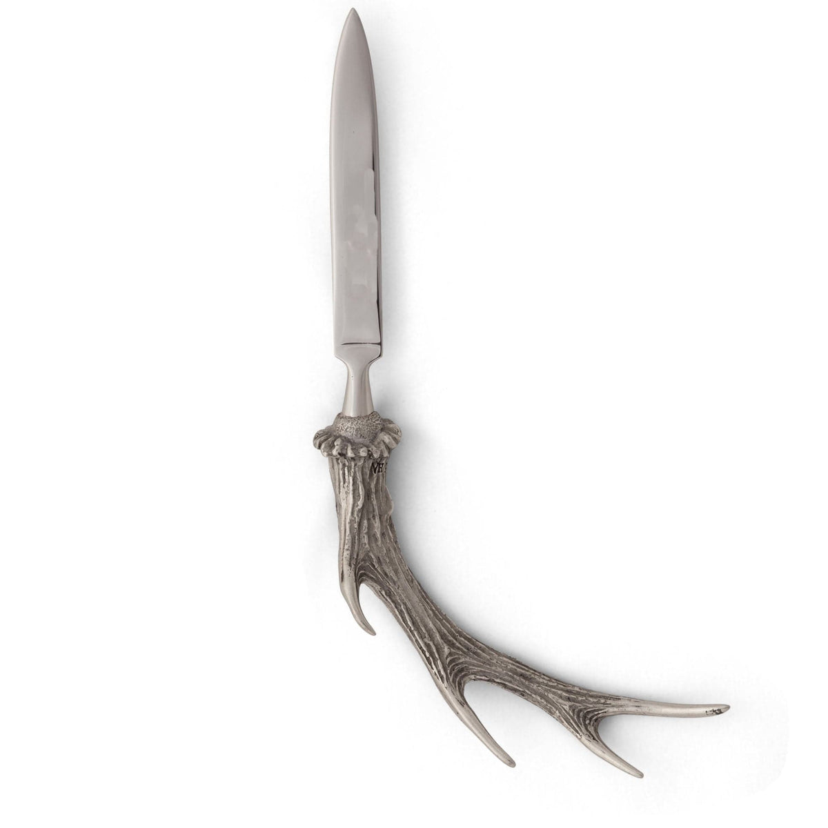 Vagabond House Lodge Style Pewter Handle Antler Letter Opener