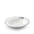 Vagabond House Lodge Style Running Elk Bone China Scallop Soup Plate Platinum Rim