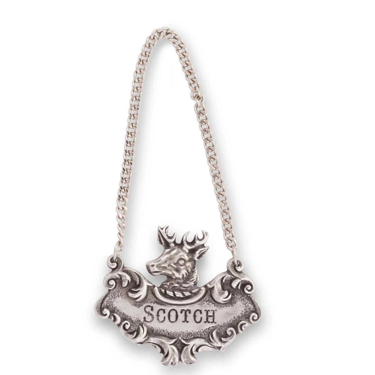 Vagabond House Lodge Style Scotch Elk Decanter Tag