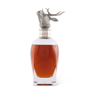 Vagabond House Lodge Style Short Elk Liquor Decanters