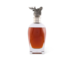 Vagabond House Lodge Style Short Moose Liquor Decanters