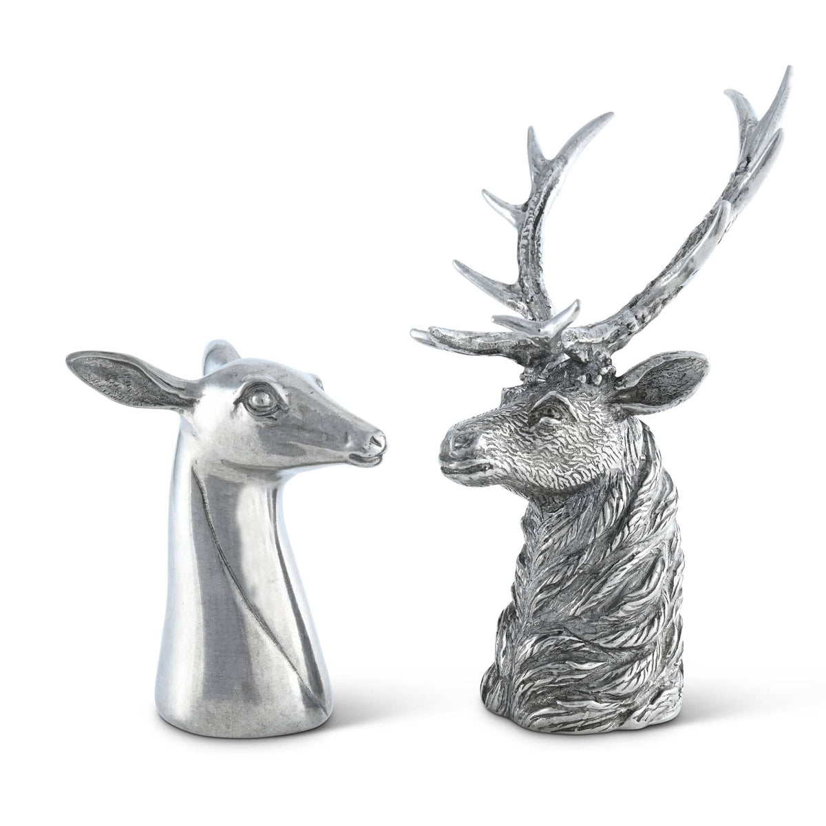 Vagabond House Lodge Style Stag and Doe Salt &amp; Pepper Set