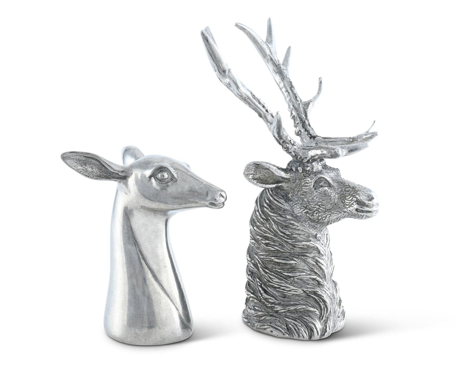 Vagabond House Lodge Style Stag and Doe Salt & Pepper Set