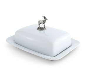 Vagabond House Lodge Style Stag Butter Dish