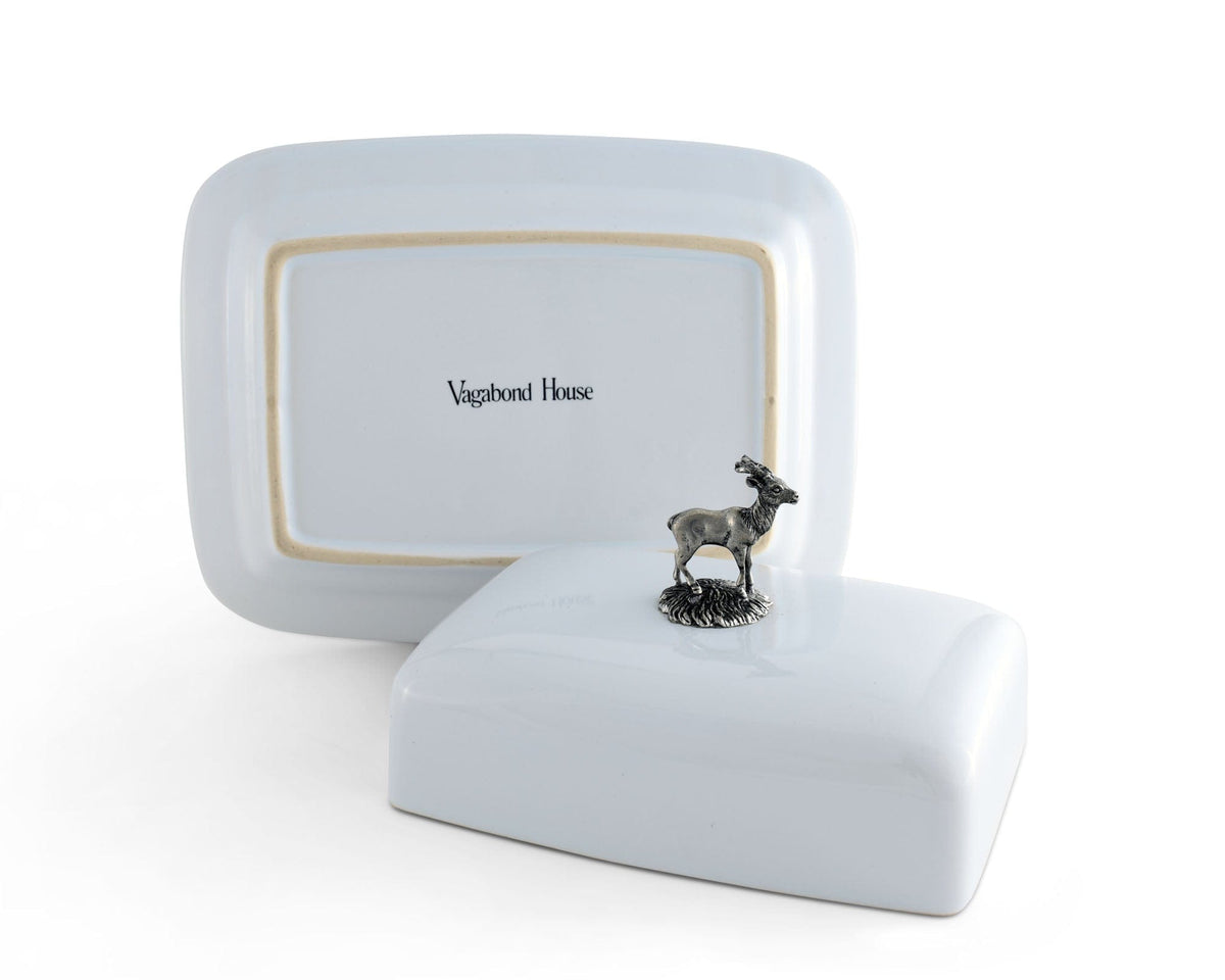 Vagabond House Lodge Style Stag Butter Dish