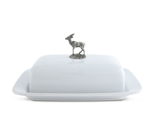 Vagabond House Lodge Style Stag Butter Dish