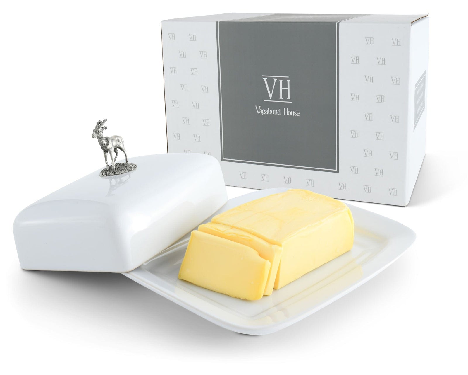 Vagabond House Lodge Style Stag Butter Dish