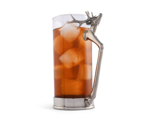 Vagabond House Lodge Style Stag Handle Glass - Tall