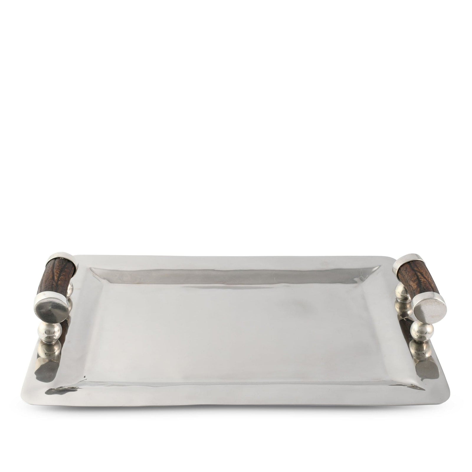 Vagabond House Lodge Style Stainless Serving Tray Composite Antler Handles