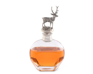 Vagabond House Lodge Style Standing Elk Liquor Decanter - Wide