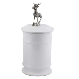 Vagabond House Lodge Style Tall Elk Stoneware Canister