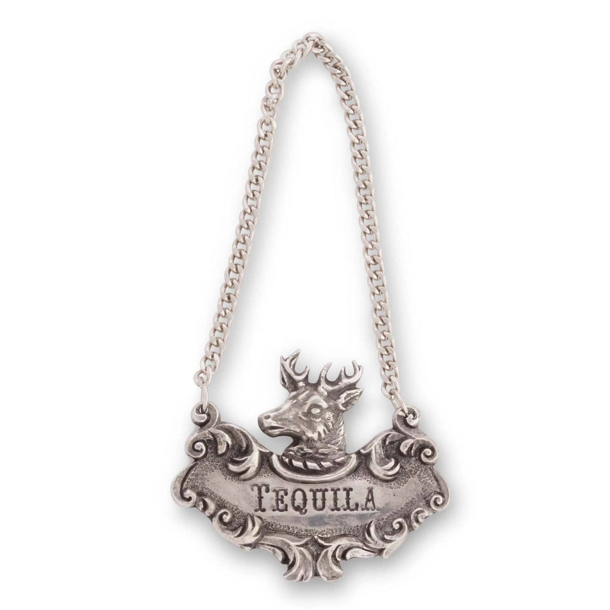 Vagabond House Lodge Style Tequila Elk Decanter Tag