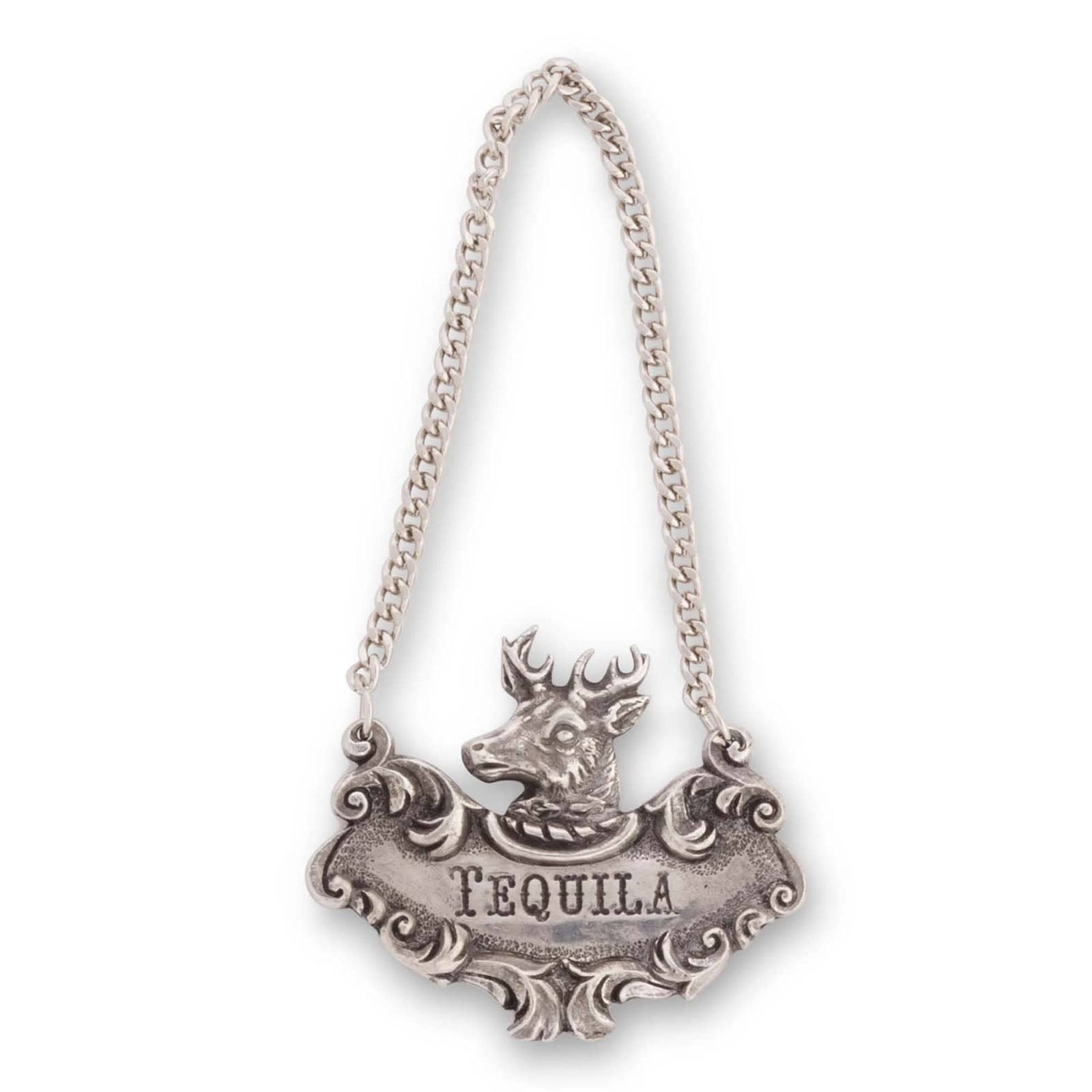 Vagabond House Lodge Style Tequila Elk Decanter Tag