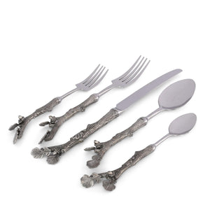 Vagabond House Majestic Forest Acorn Flatware Set