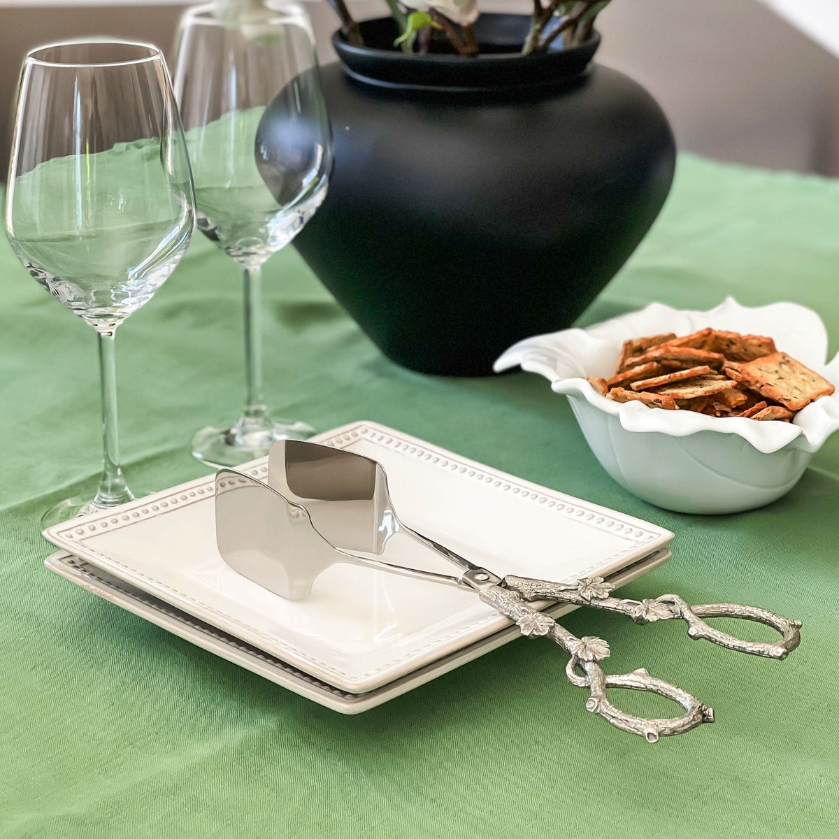 Vagabond House Majestic Forest Acorn Oak Leaf Food / Ice Tongs