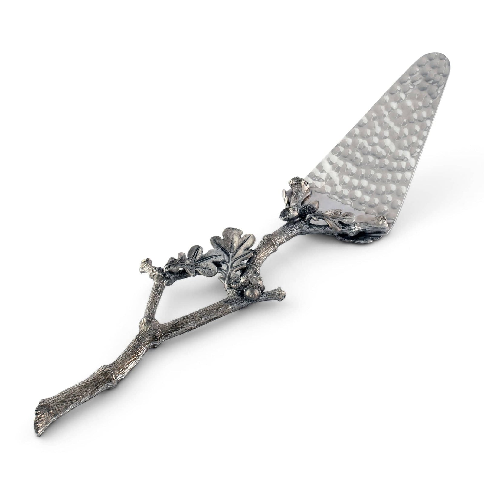 Vagabond House Majestic Forest Acorn & Oak Leaf Handle Pie Server