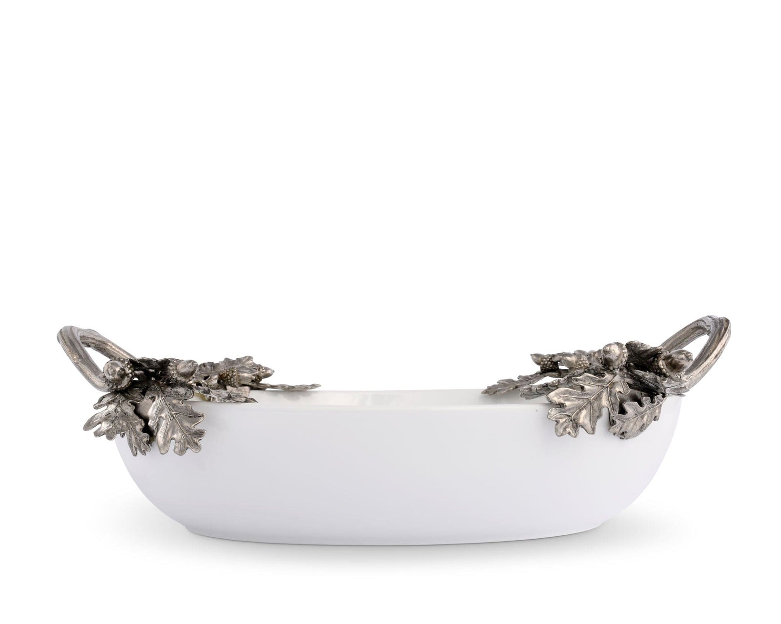 Vagabond House Majestic Forest Acorn Oak & Leaf Stoneware Serving Dish