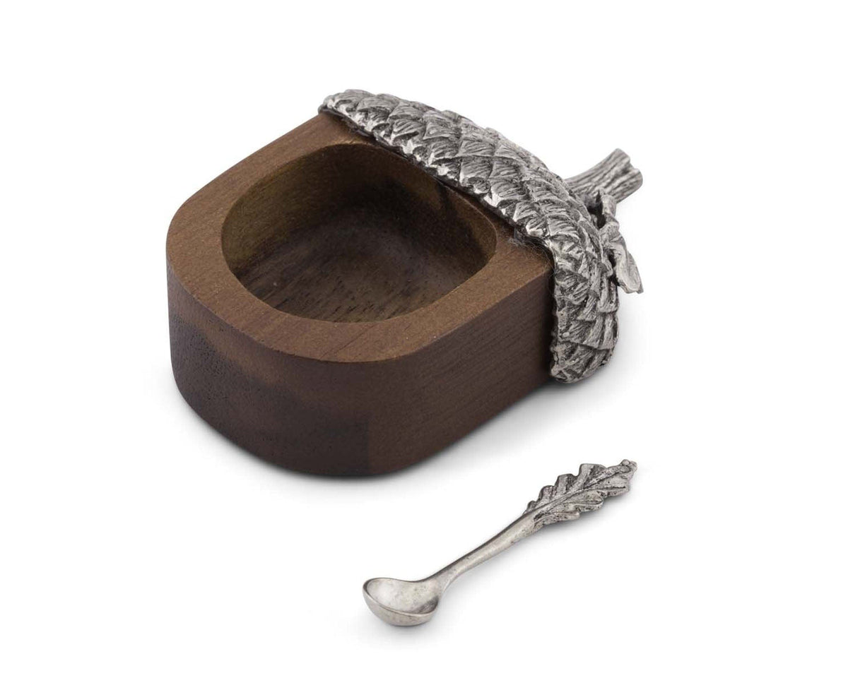 Vagabond House Majestic Forest Acorn Salt Cellar