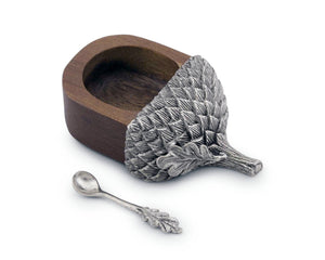 Vagabond House Majestic Forest Acorn Salt Cellar