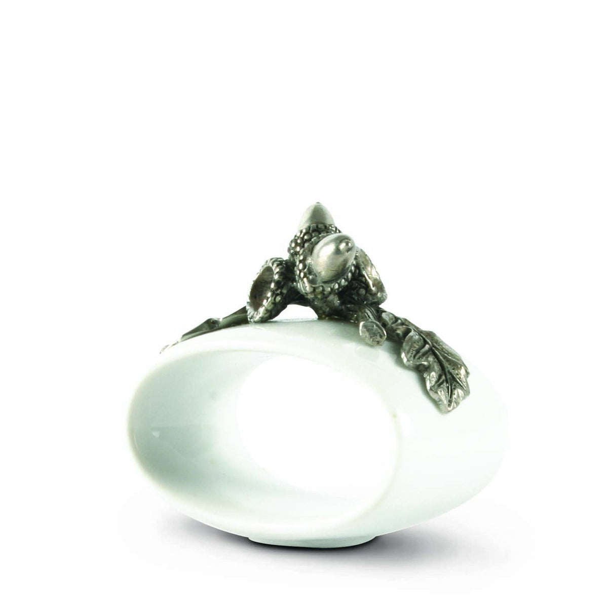 Vagabond House Majestic Forest Acorn Stoneware Napkin Ring